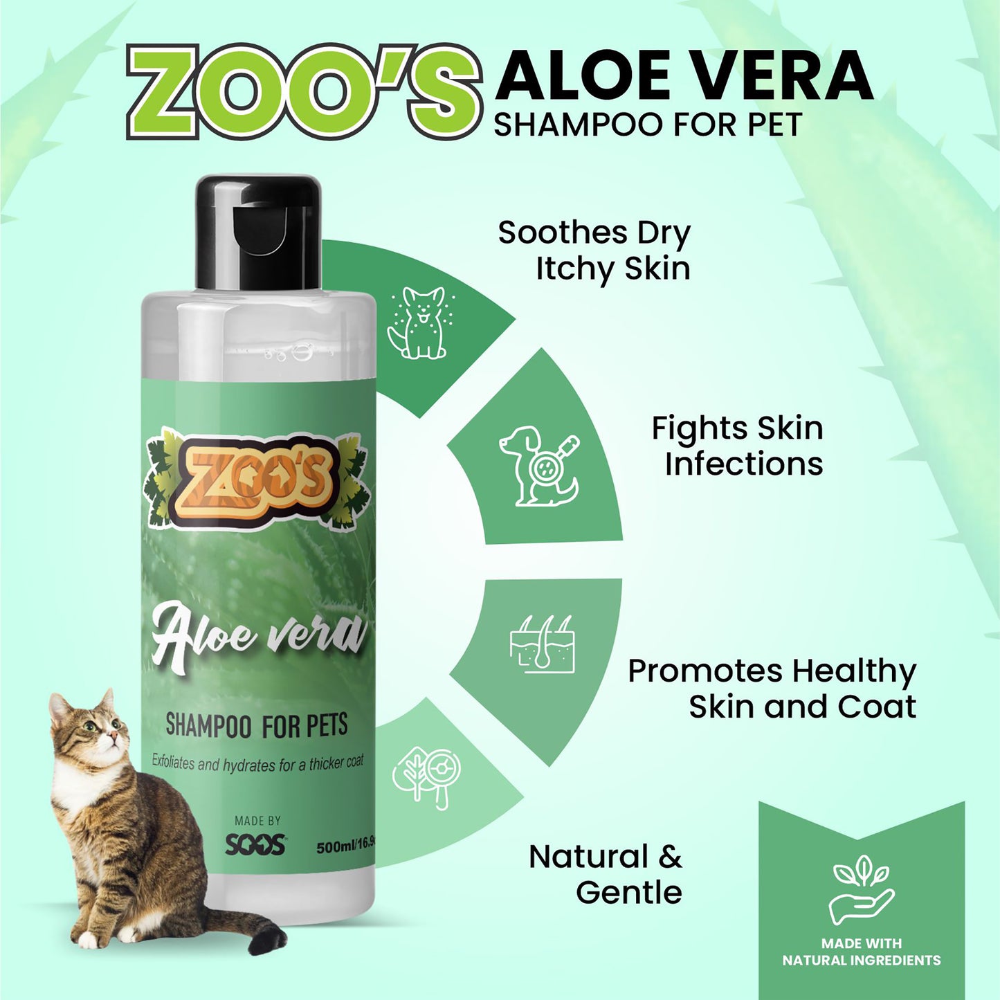 Zoo's Aloe Vera Pet Shampoo by Soos Pets