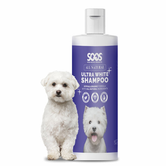 All Natural Ultra White Hypoallergenic Shampoo For Dogs And Cats