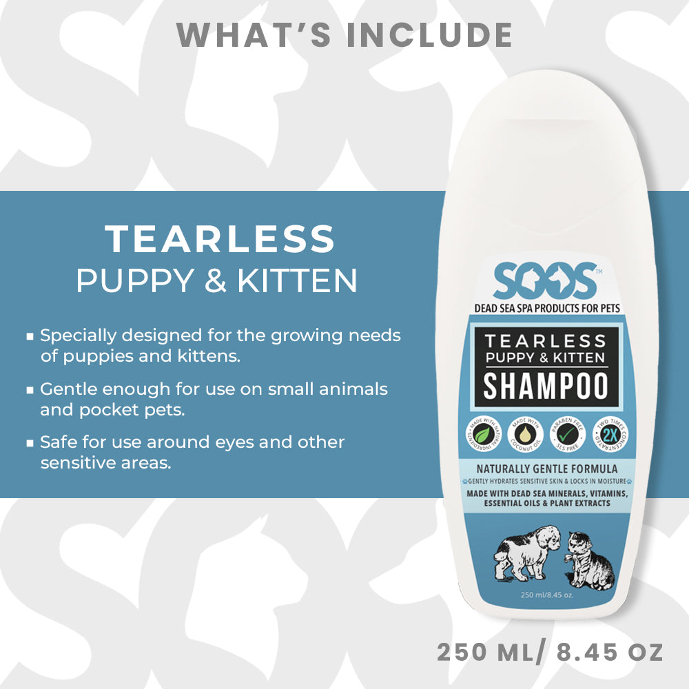 Soos™ Dead Sea Pet Grooming Shampoo Bundle For Dogs & Cats - Soos Pets