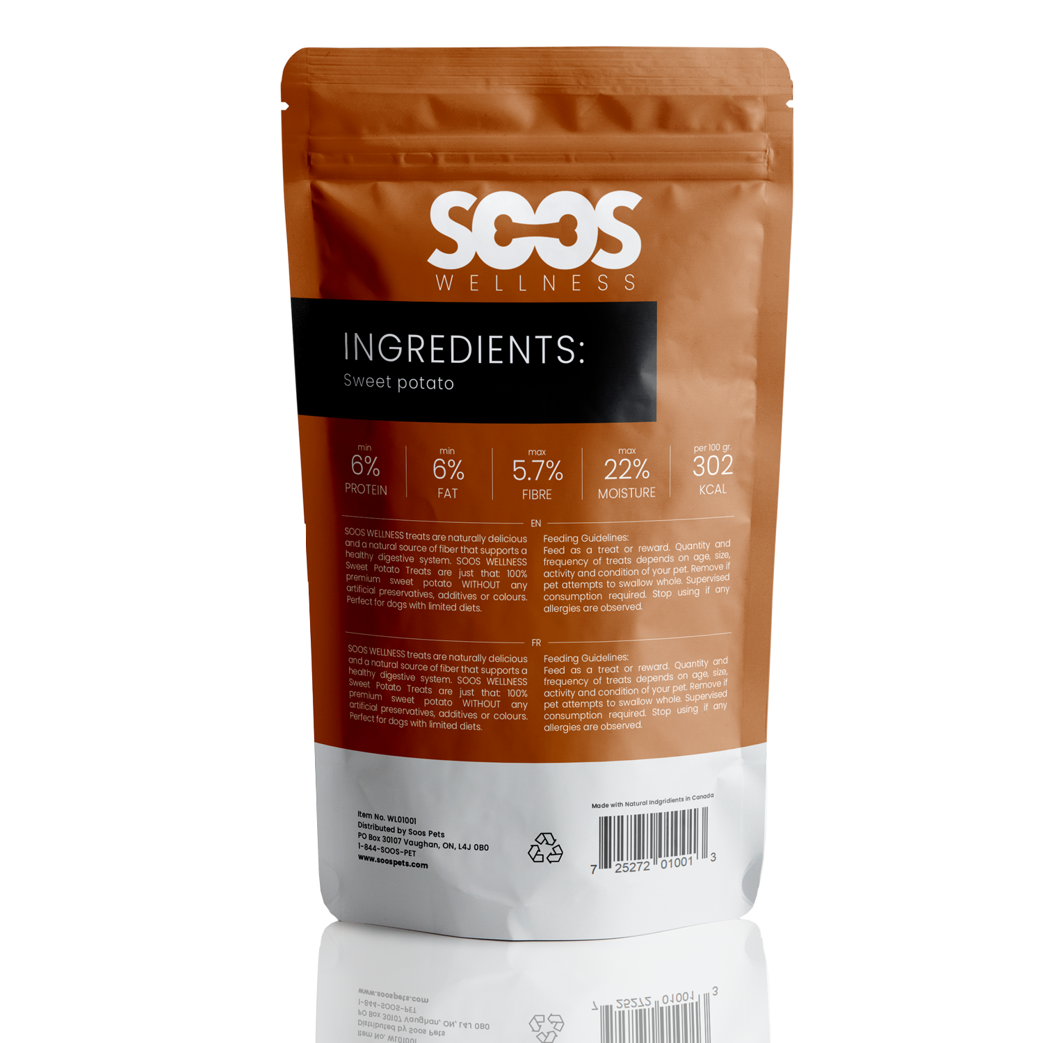 Soos Pets Sweet Potato Wellness Treats - Soos Pets