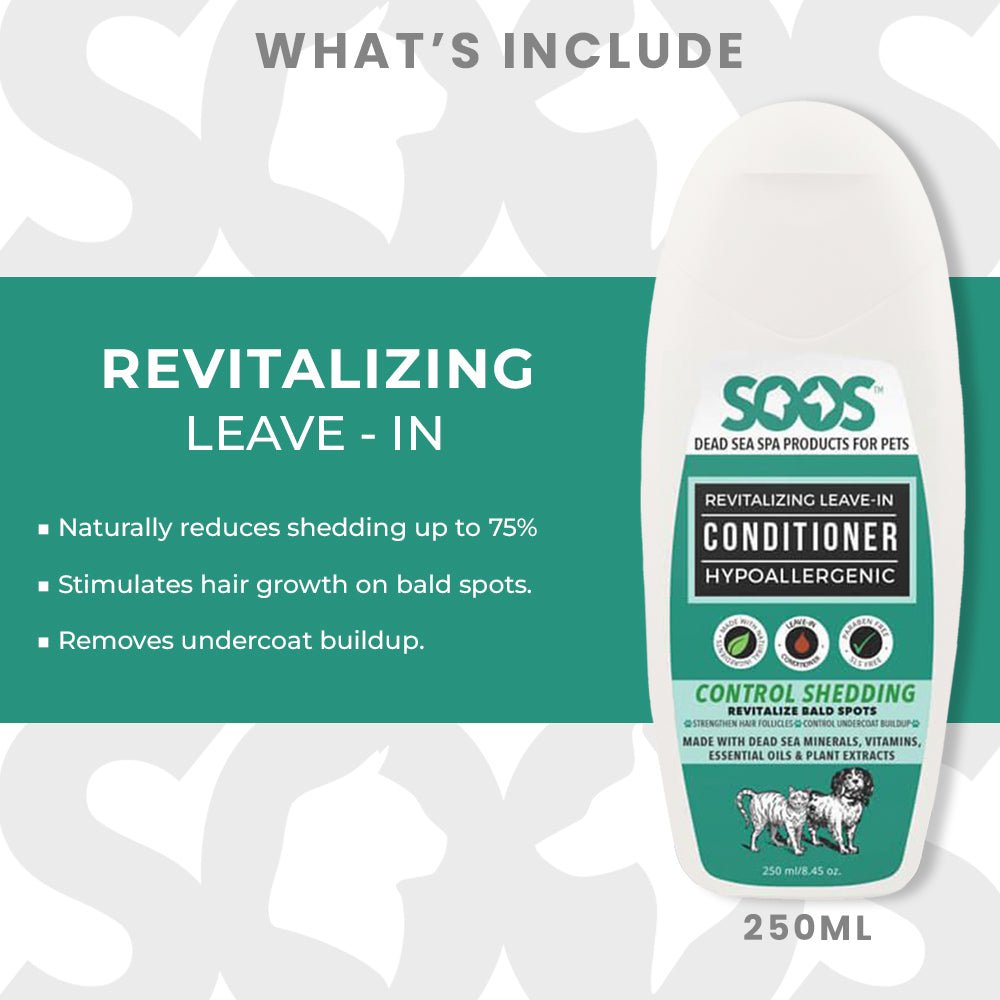 Dead Sea Pet Grooming Conditioner Bundle For Dogs & Cats - Soos Pets