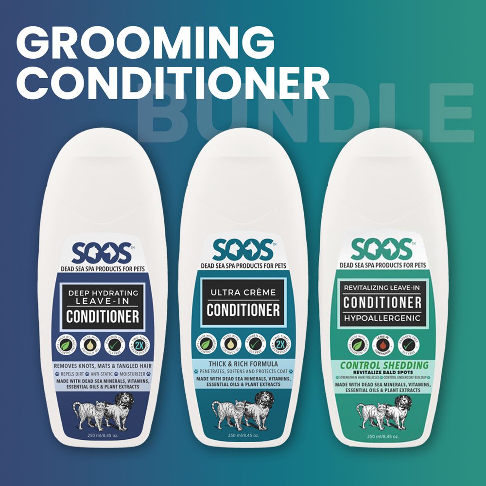 Dead Sea Pet Grooming Conditioner Bundle For Dogs & Cats - Soos Pets