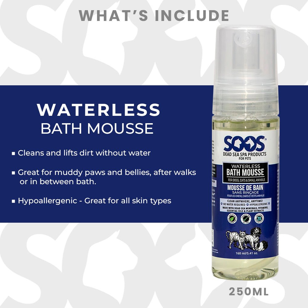 Natural Dead Sea Hypoallergenic Pet Bundle For Dogs & Cats - Soos Pets