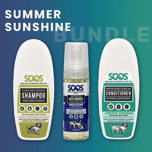 Natural Dead Sea Summer Sunshine Pet Bundle For Dogs & Cats - Soos Pets