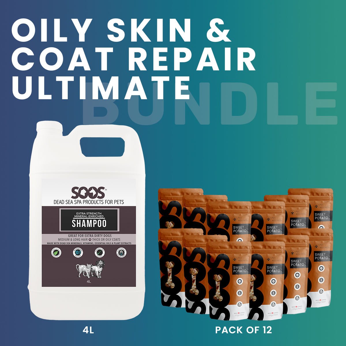 Oily Skin & Coat Repair Bundle - Soos Pets