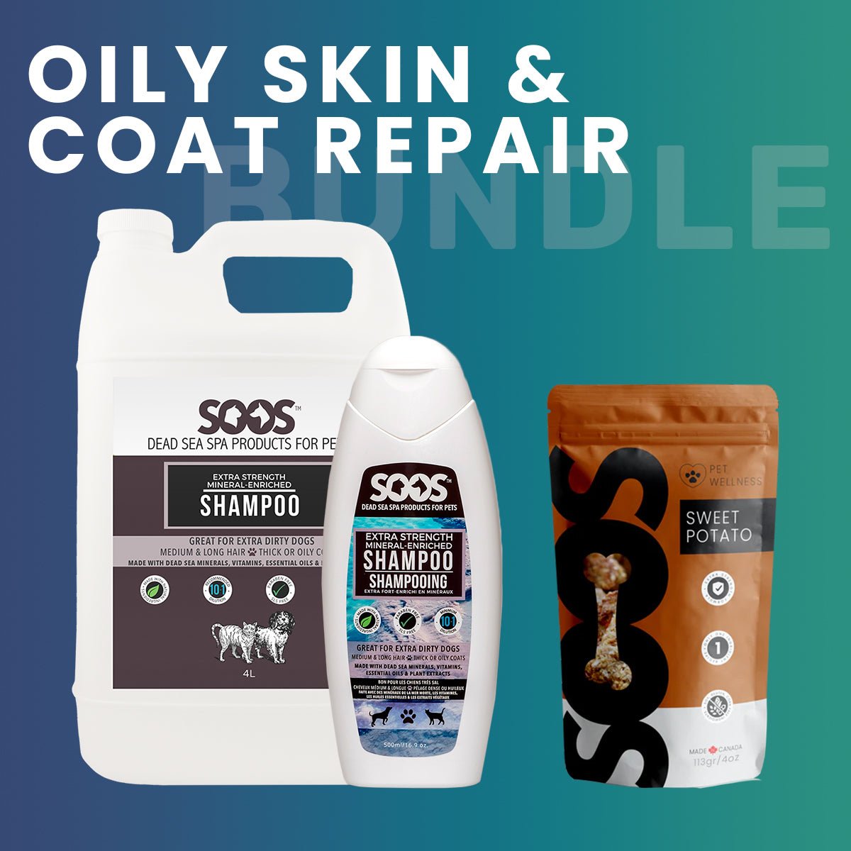 Oily Skin & Coat Repair Bundle - Soos Pets