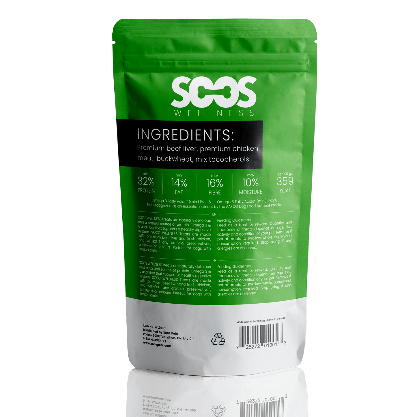 Soos Pets Beef Liver & Chicken Wellness Treats - Soos Pets