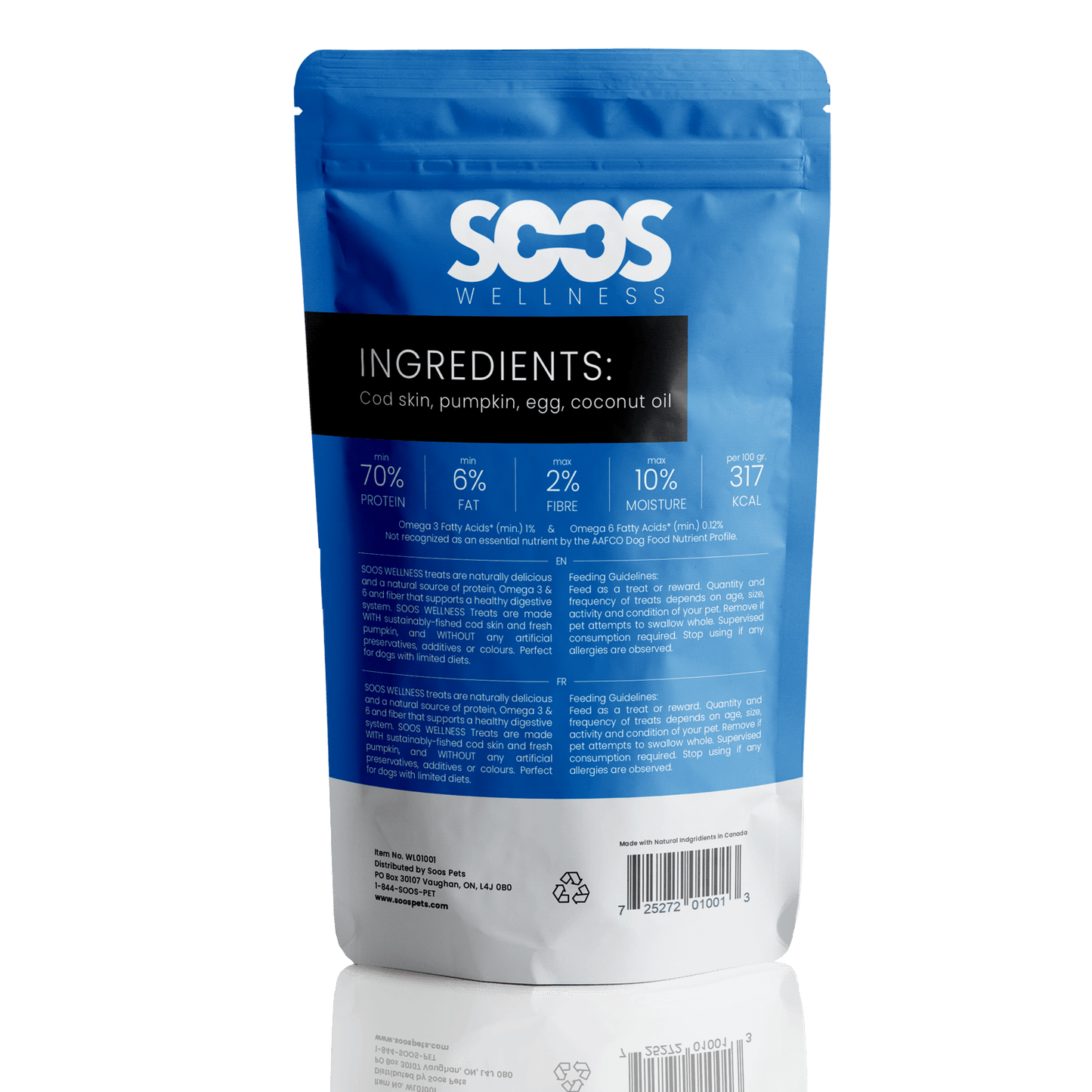 Soos Pets Cod & Pumpkin Wellness Treats - Soos Pets