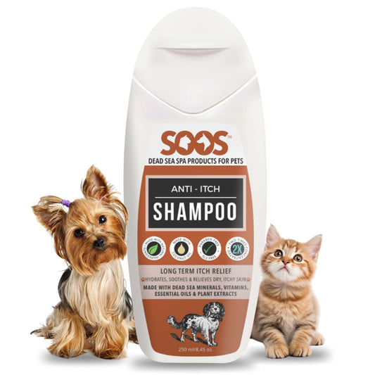 Anti-Itch Pet Shampoo For Dogs & Cats - Natural Dead Sea Minerals