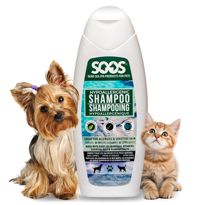 Natural Dead Sea Hypoallergenic Pet Shampoo For Dogs & Cats