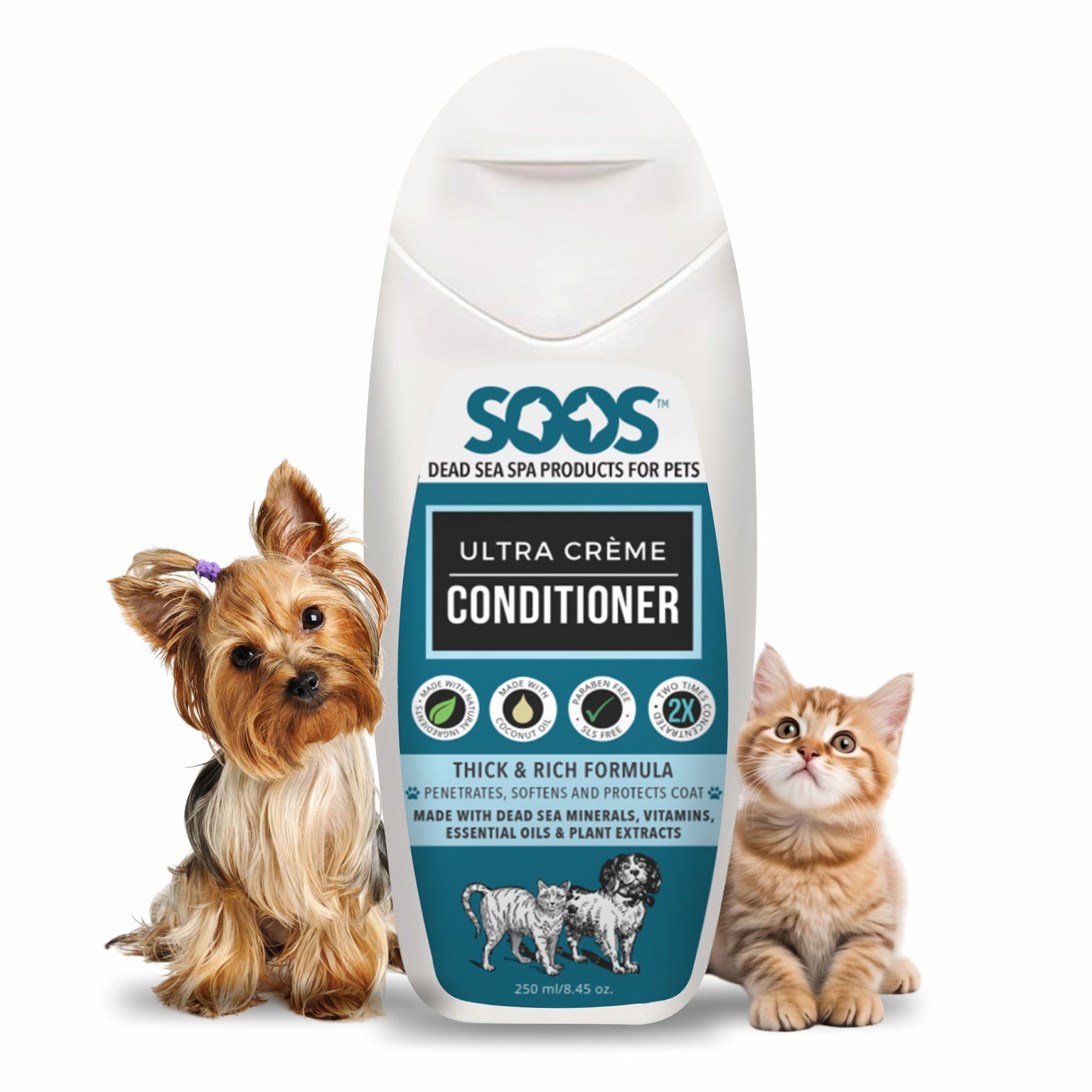 Natural Dead Sea Ultra Crème Pet Conditioner For Dogs & Cats