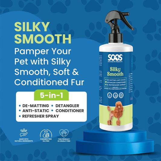 Silky Smooth 5-in-1 Leave-on Conditioning Spray for Dogs and Cats by Soos Pets