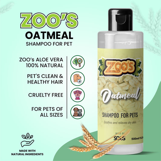 Zoo's Oatmeal Pet Shampoo by Soos Pets