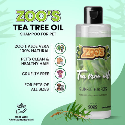 Zoo's Tea Tree Oil Dog Shampoo by Soos Pets