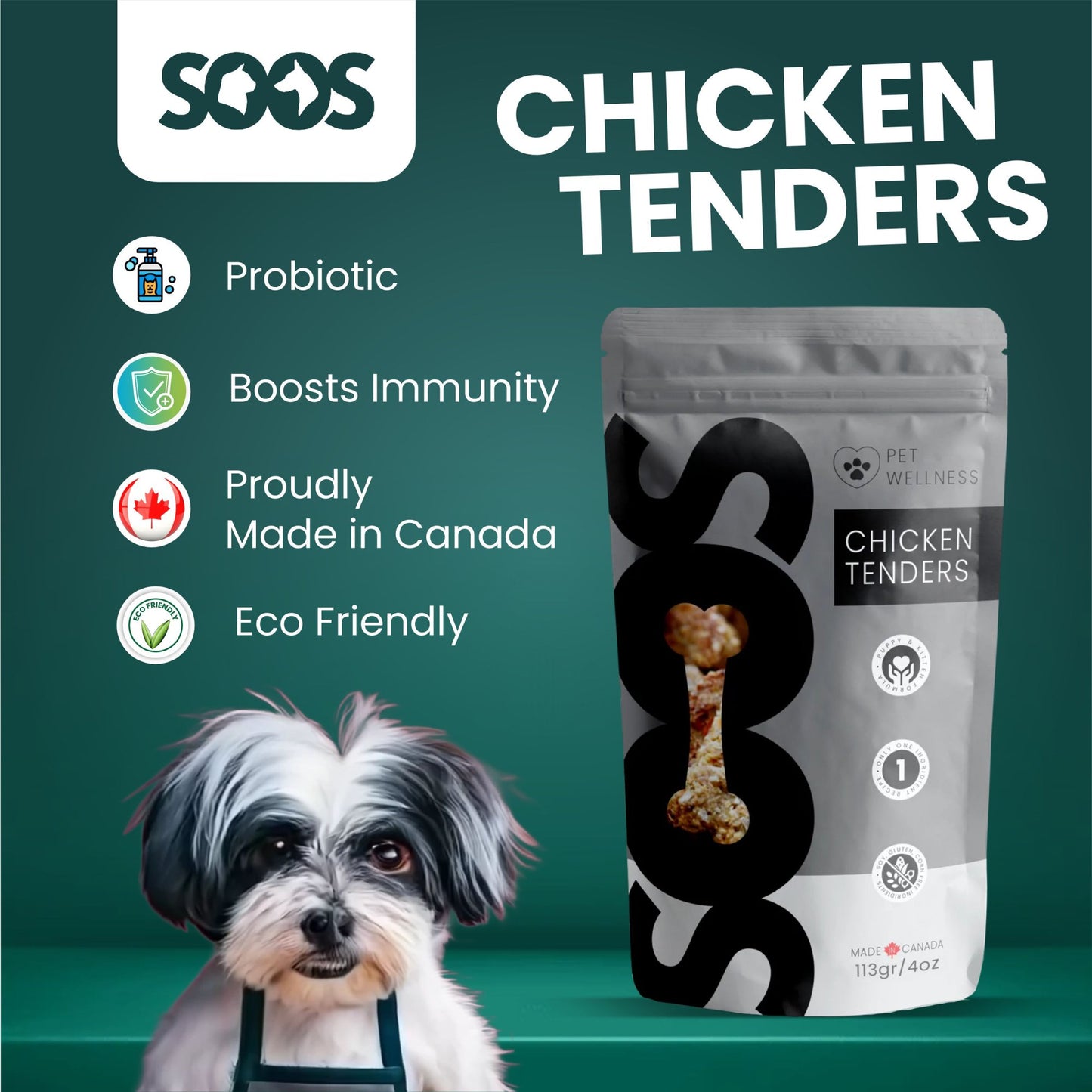 Soos Pets Chicken Tenders Wellness Treats