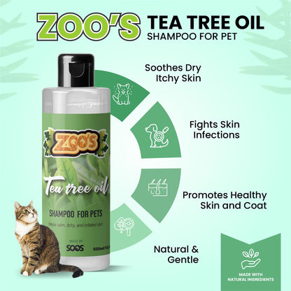 Zoo's Tea Tree Oil Dog Shampoo by Soos Pets