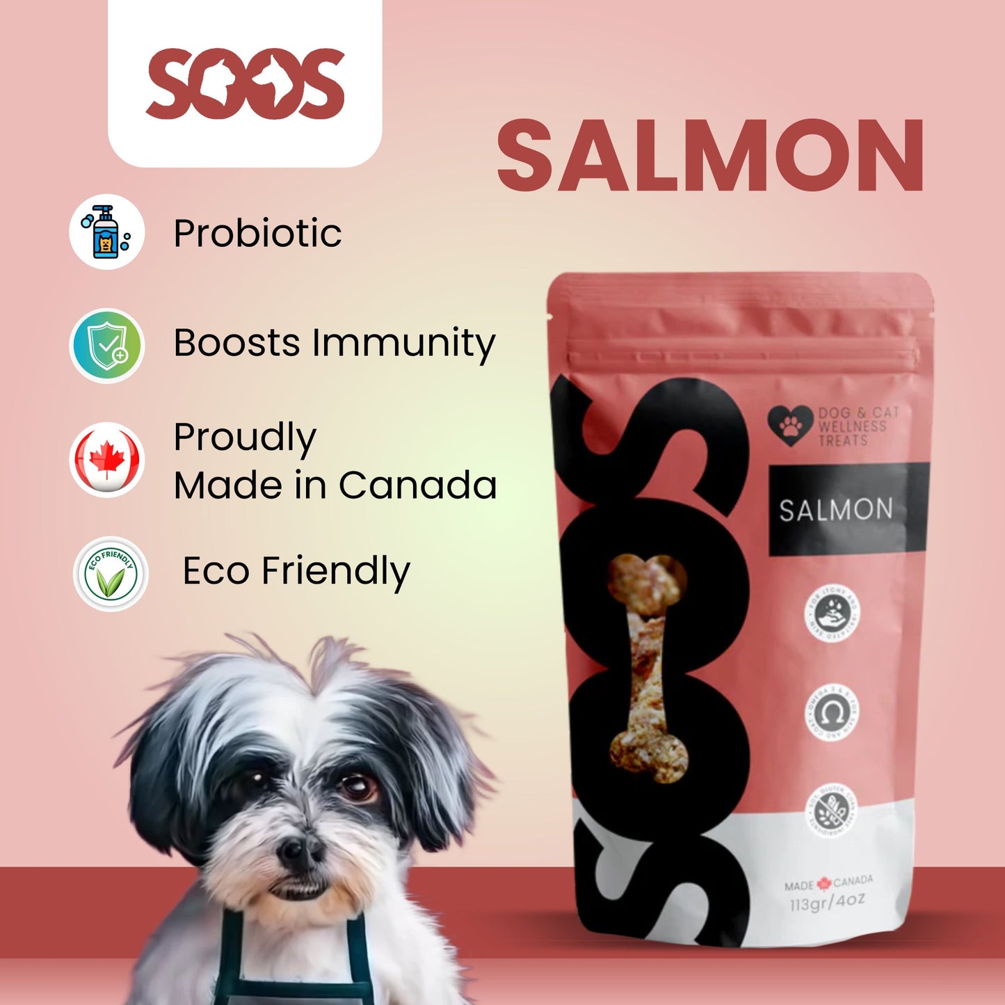 Soos Pets Salmon Wellness Treats