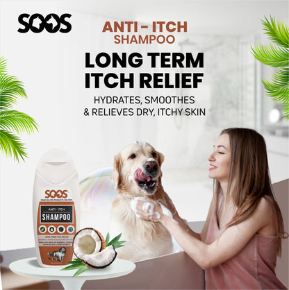 Anti-Itch Pet Shampoo For Dogs & Cats - Natural Dead Sea Minerals