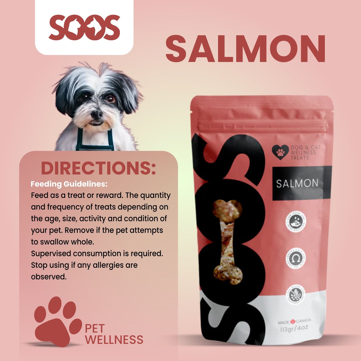 Soos Pets Salmon Wellness Treats