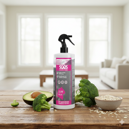 Soos Nutri-Cleanse Dry Shampoo for Cats – Omega 3 & Pre-biotic Formula