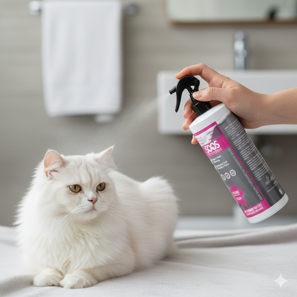 Soos Nutri-Cleanse Dry Shampoo for Cats – Omega 3 & Pre-biotic Formula