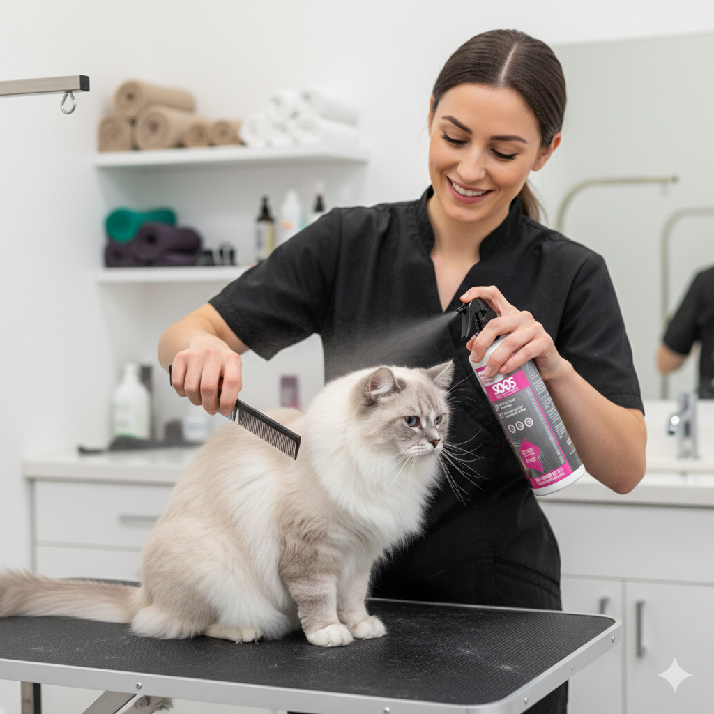 Soos Nutri-Cleanse Dry Shampoo for Cats – Omega 3 & Pre-biotic Formula