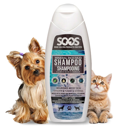 Natural Dead Sea Mineral Rich Mud Pet Shampoo For Dogs & Cats