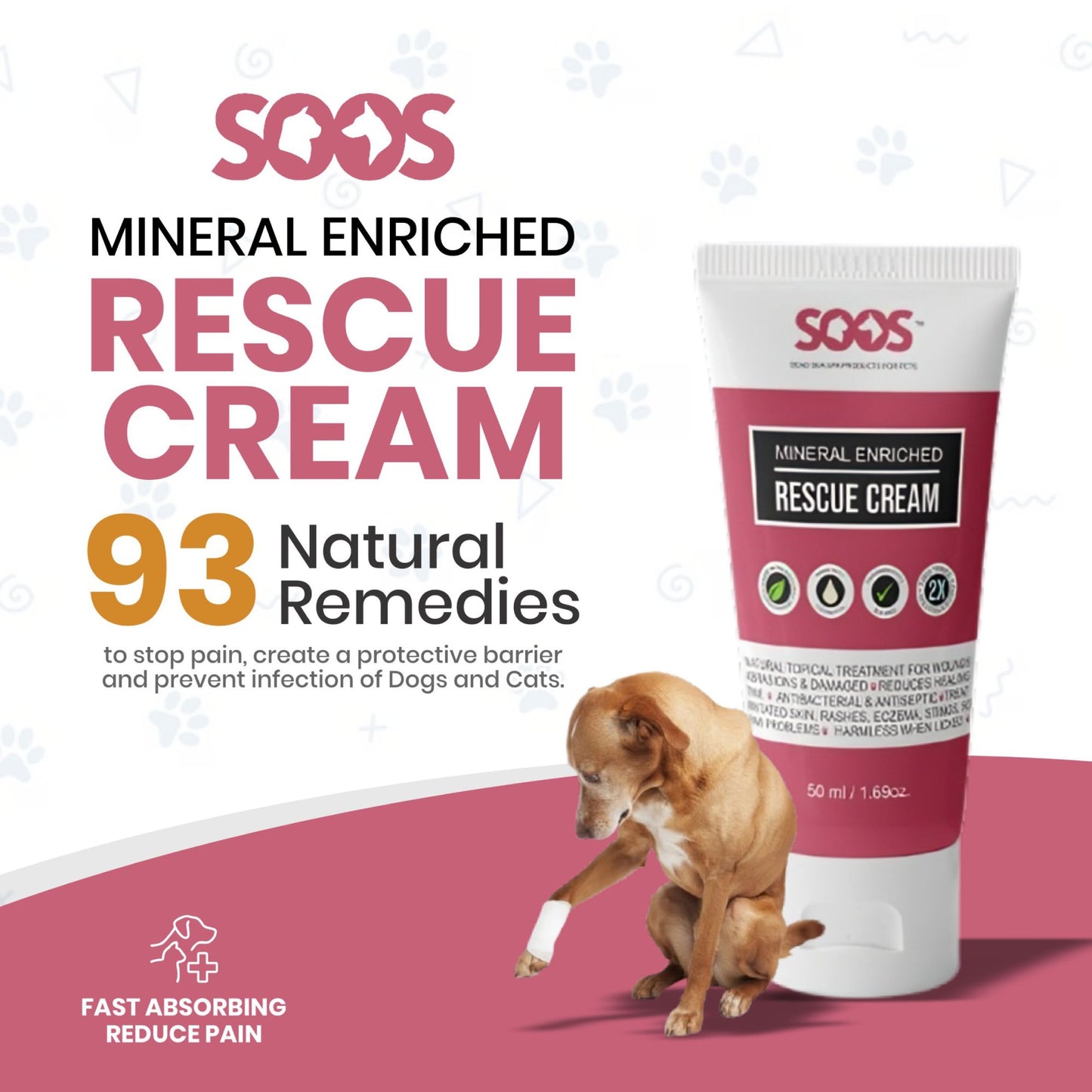 Natural Dead Sea Mineral Enriched Pet Rescue Cream