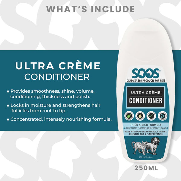 Dead Sea Pet Grooming Conditioner Bundle For Dogs & Cats - Soos Pets