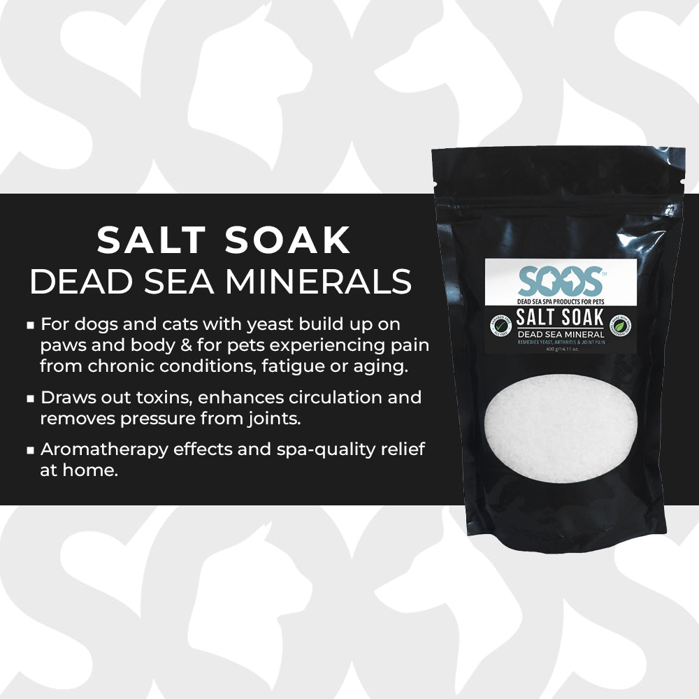 Natural Dead Sea Mineral Salt Soak For Pets - Soos Pets