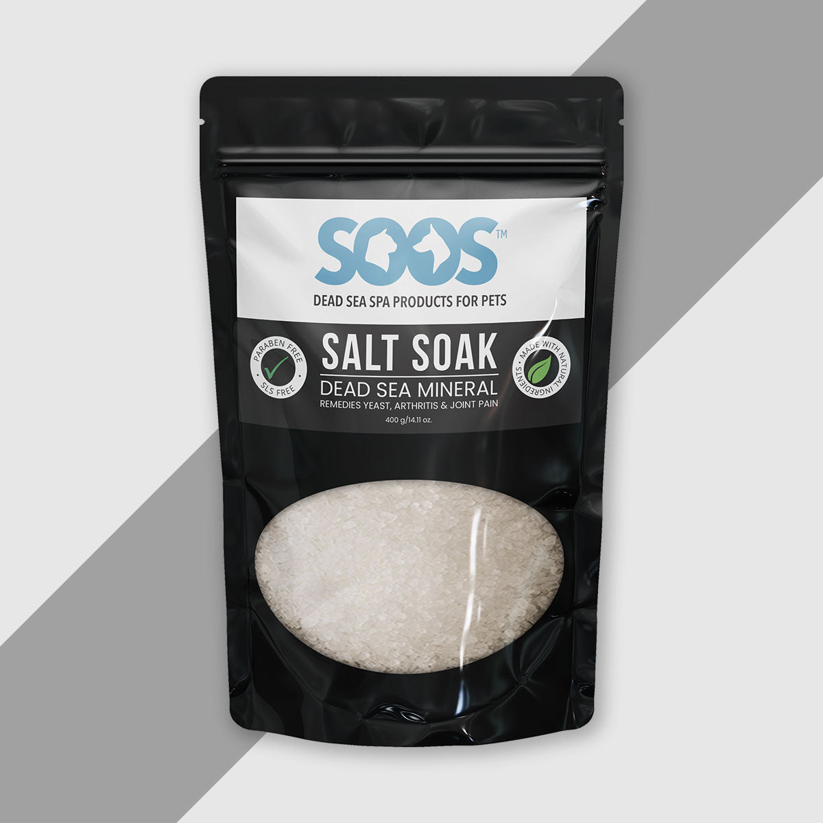 Natural Dead Sea Mineral Salt Soak For Pets - Soos Pets
