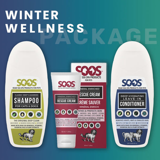 Natural Dead Sea Pet's Winter Wellness Package for Dogs & Cats - Soos Pets