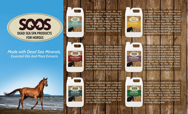 Soos Anti-Itch Dead Sea Minerals Horse Shampoo - Soos Pets