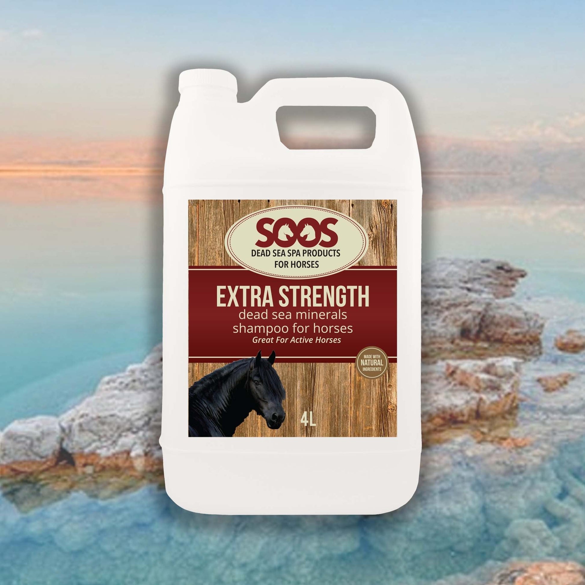 Soos Extra Strength Dead Sea Minerals Shampoo For Horses - Soos Pets