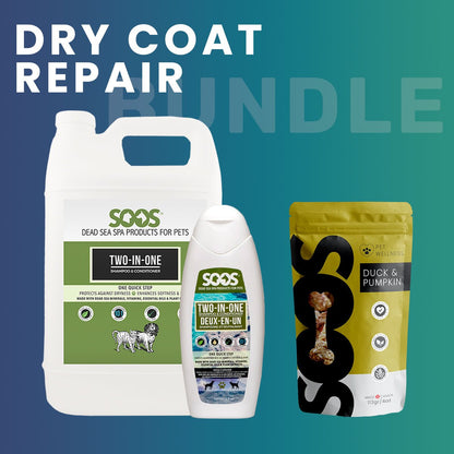Soos Wellness Dry Coat Repair Bundle for Dog & Cat - Soos Pets