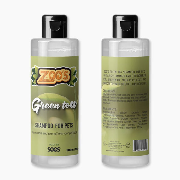 Zoo's Green Tea Pet Shampoo by Soos Pets - Soos Pets