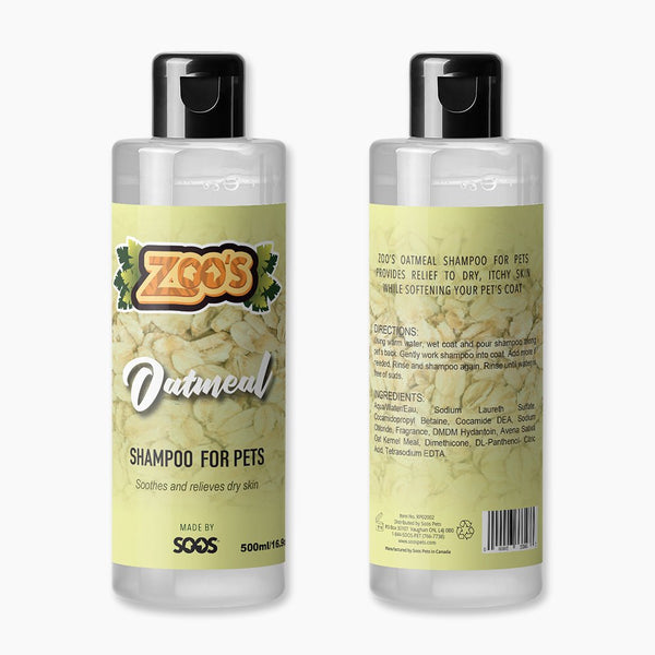 Zoo's Oatmeal Pet Shampoo by Soos Pets - Soos Pets